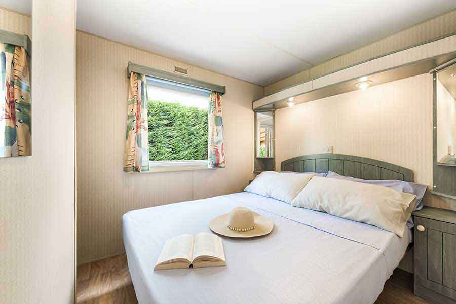 Camera matrimoniale della casa mobile