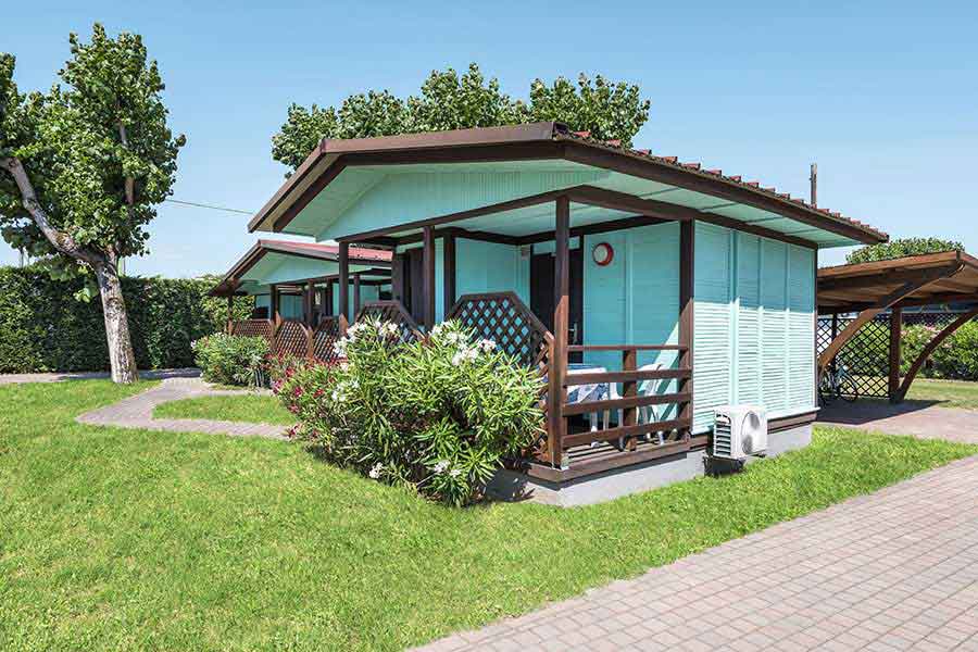 Esterno del Mini Chalet immerso nel verde