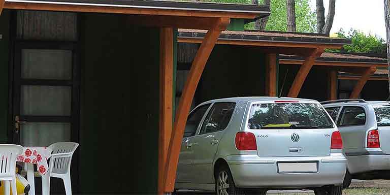 Spazio esterno del mini-bungalow